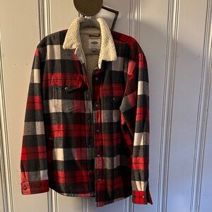 Old Navy Cream Sherpa-Lined Jacket